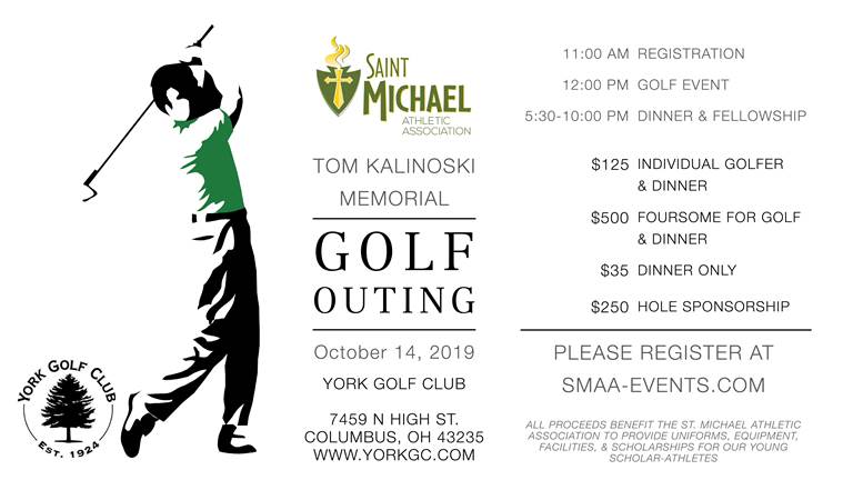 Register Now – St Michael Golf Outing – Monday October 14th